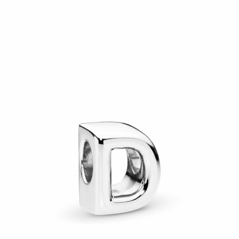 Pandora Letter D Charm - Sterling Silver - Canada | WB6805YI